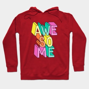 fun Awesome 3D Colorful Typography Hoodie